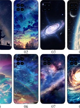 星空ins冷淡风 适用 华为 nova8 SE/7i/6/红米Note 13/Pro+/K70/10A/9C/小米11/13/14/青春10/realme手机壳