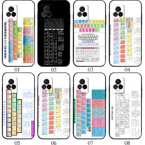 五笔字根 适用vivo Y31s/X60/Y52s/S7/S9/iQOO 7/U3/红米 K60E/K50 Pro/K40S/Civi 1S手机壳