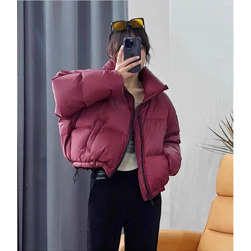 立领羽绒棉服女冬季2026年新款美式气质保暖加厚面包服外套女短款