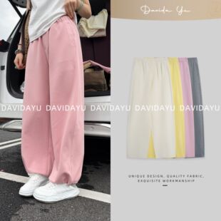 夏季 糖果裤 新款 CC0083 宽松百搭显瘦休闲直筒裤