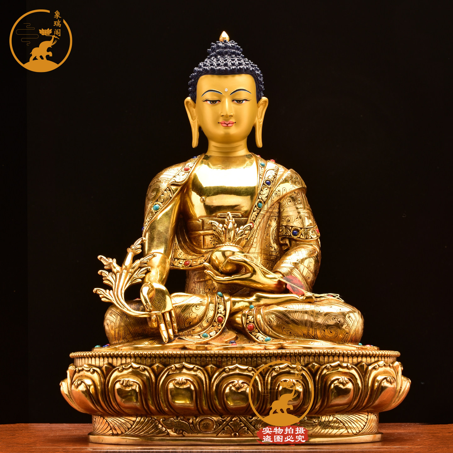 尼泊尔释迦族佛像释迦摩尼紫铜鎏金药师佛摆件释迦牟尼铜像35cm,家居饰品,桌面摆件,淘宝优惠券,粉丝福利购,淘宝优惠卷