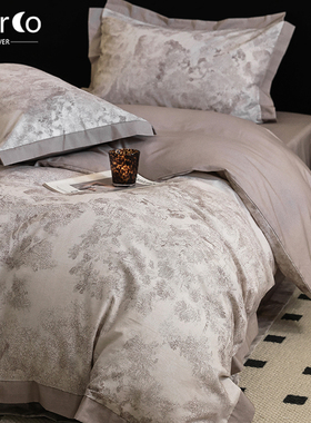 Morco轻奢高级感主卧室/100支高端磨毛四件套全棉纯棉床上秋冬季
