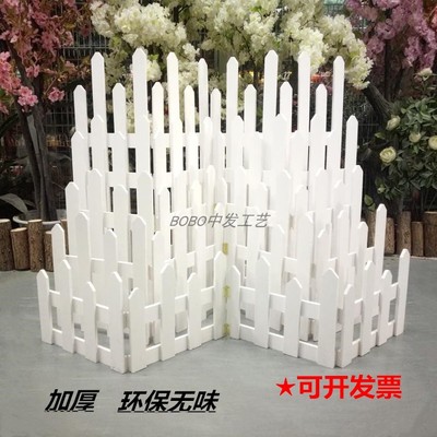 白色圣诞节栏杆橱窗碳化防腐木