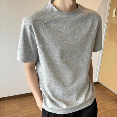 STAGTAL美式boxy显宽垫肩短袖