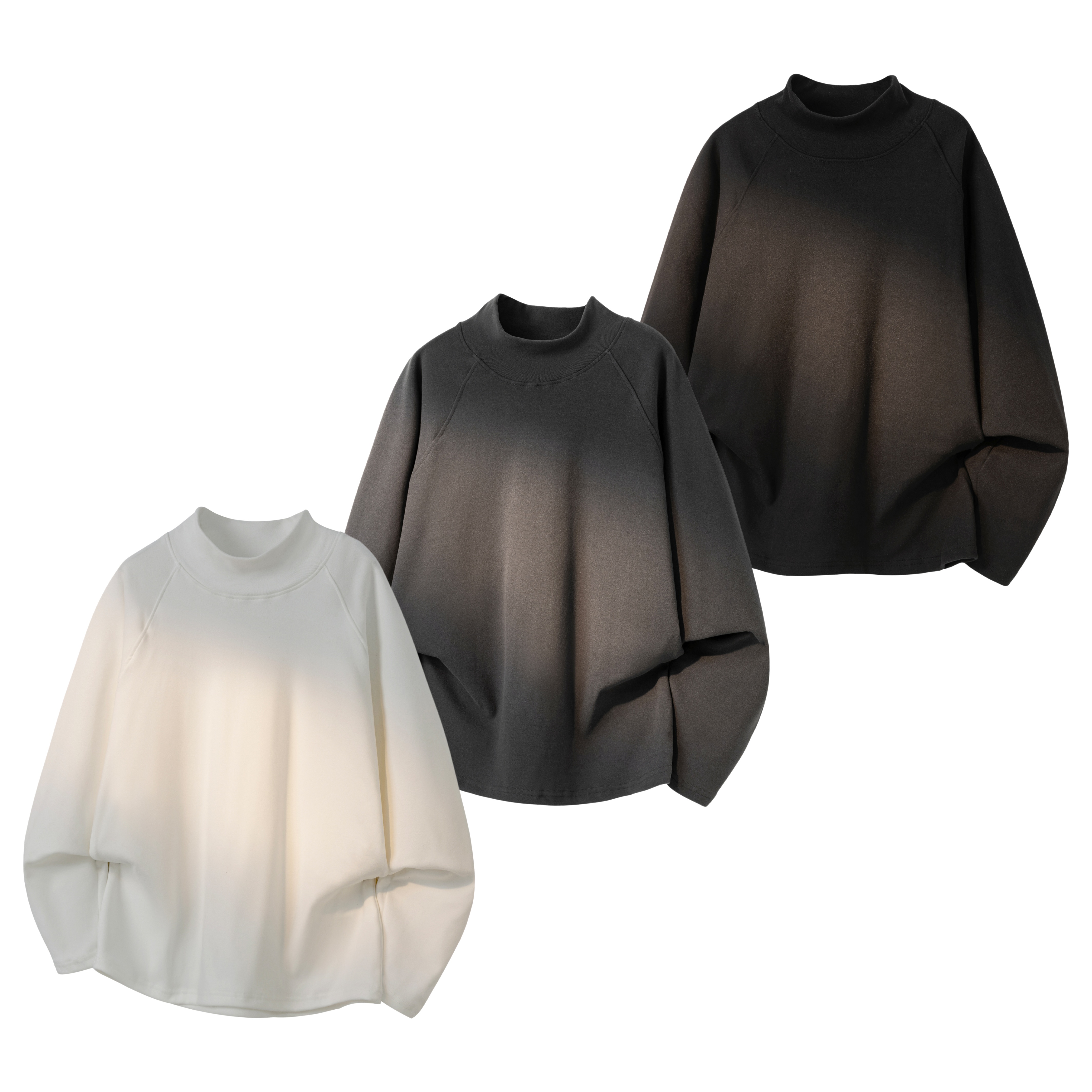 STA GTAL 美式德绒打底衫秋冬保暖秋衣半高领长袖T恤纯色内搭男款