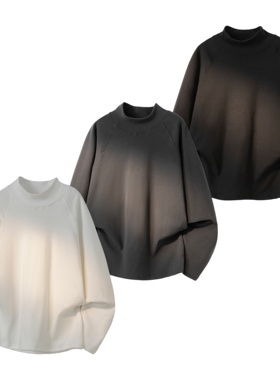 STA GTAL 美式德绒打底衫秋冬保暖秋衣半高领长袖T恤纯色内搭男款