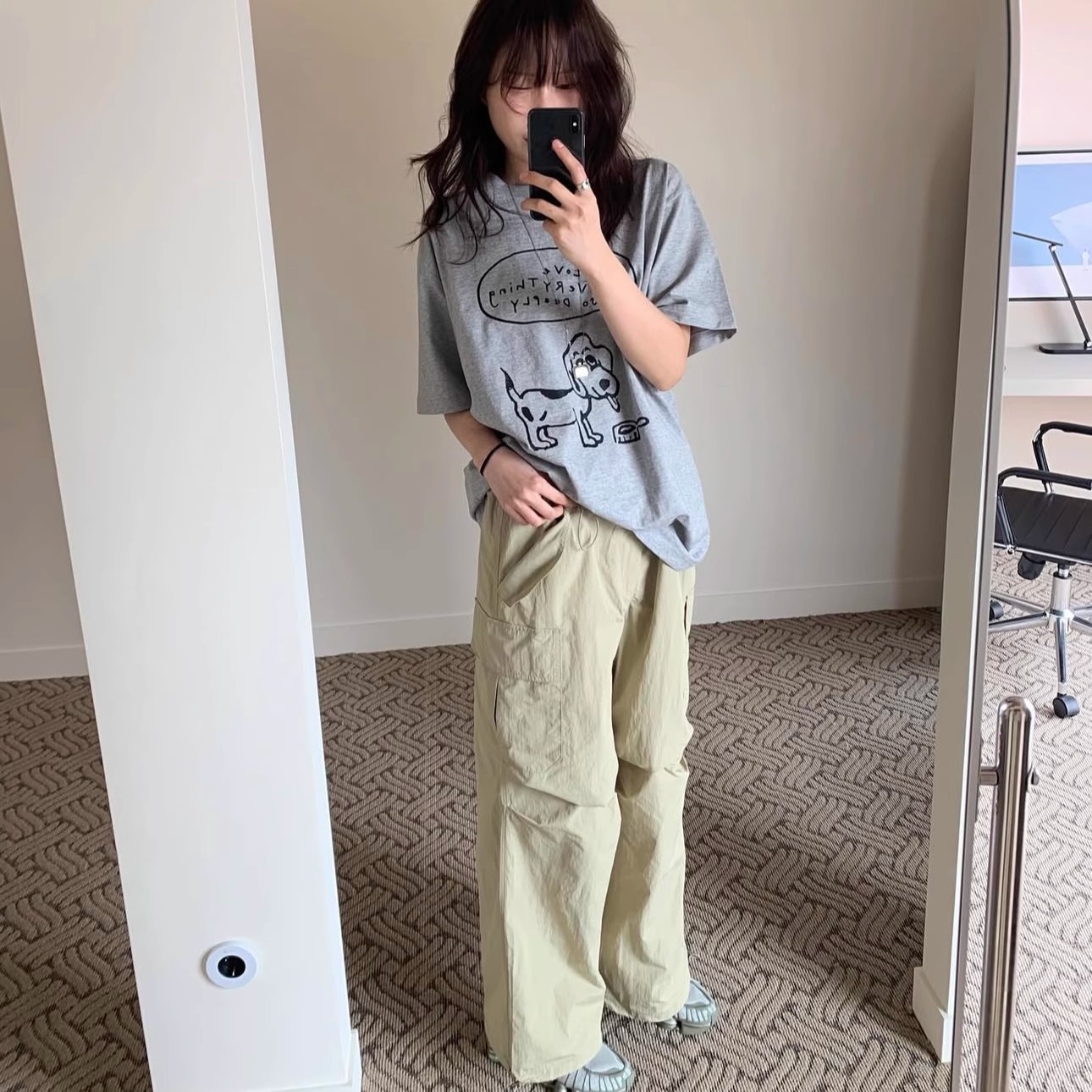 凡他姨【笨色小狗】纯棉短袖