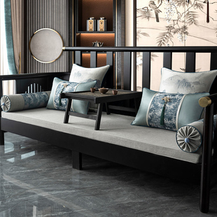 沙发垫靠背罗汉床中式五件套垫四季飘窗古典客厅布艺实木家具坐垫