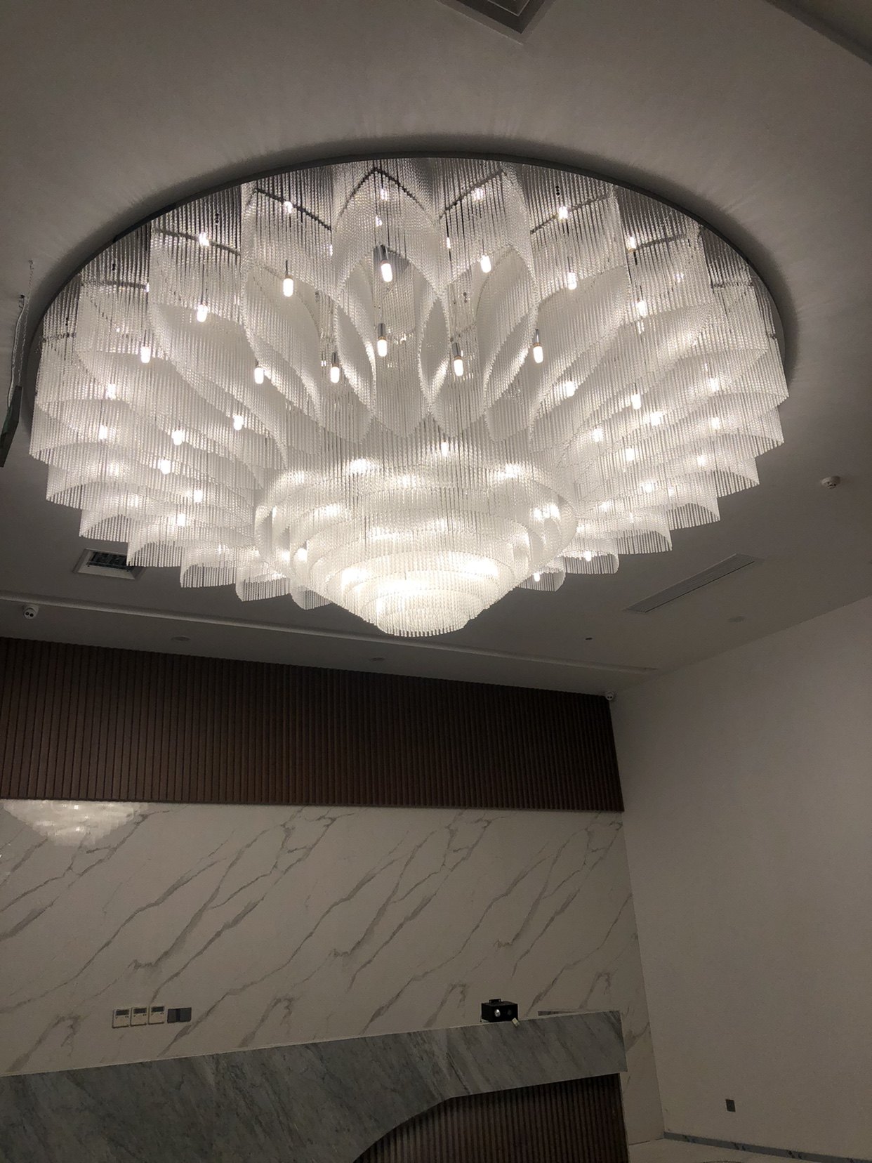 酒店吸顶水晶灯会所工程非标定制灯具售楼部大堂大厅别墅大型吊灯