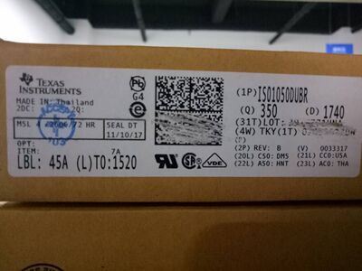 全新原装 ISO1050DUBR IS01050 驱动器接收器及收发器 SOP-8 直拍