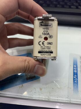 美国Bussmann保险丝160NHG00B 500V NH00 160A gG/gL 120Ka熔断器