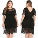 女装 Women 蕾丝连衣裙Plus Lace 大码 Dress Size Dinner vestidos