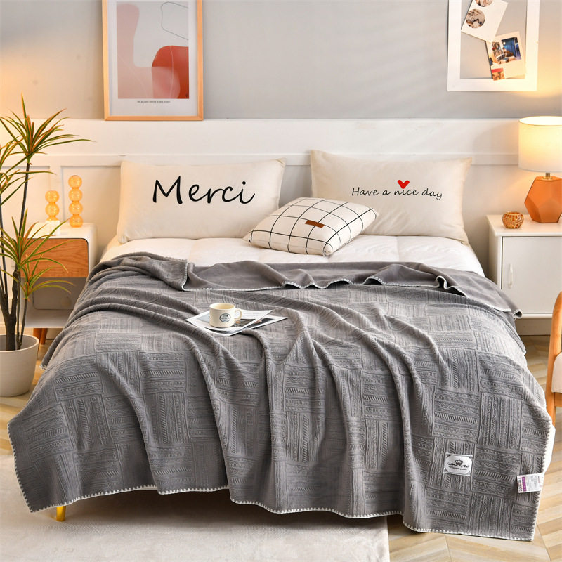 매우 편안하고 부드러운 여름 담요 성인 및 어린이 침대 커버