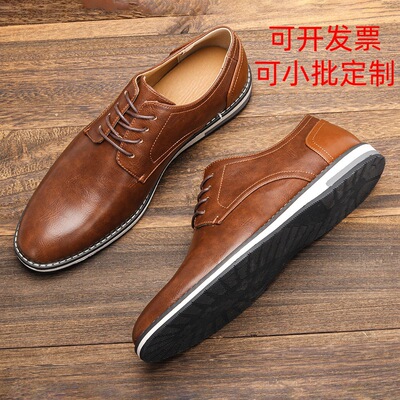 复古男士大码擦色皮鞋 Summer men's plus size leather shoes