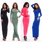 long sleeved bodycon women dresses ladies winter dress