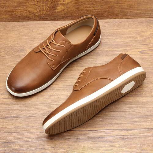 Single shoe large size comfortable leather board shoes板鞋PU