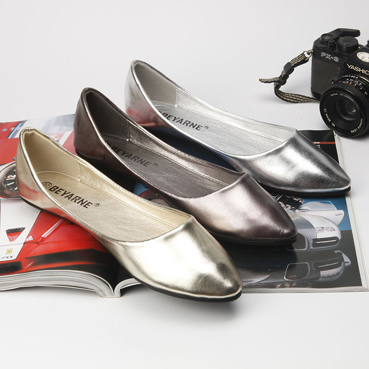 summer flat shoes for women fashion sandals40 亮面软皮女秋鞋