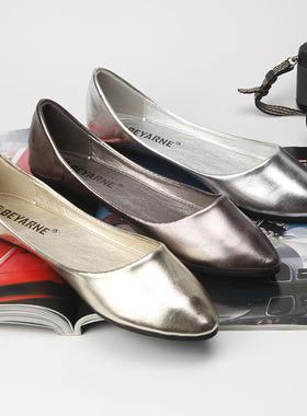 summer flat shoes for women fashion sandals40 亮面软皮女秋鞋