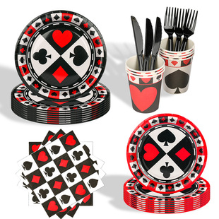 Poker Card Birthday Party Supplies 扑克牌主题生日派对用品