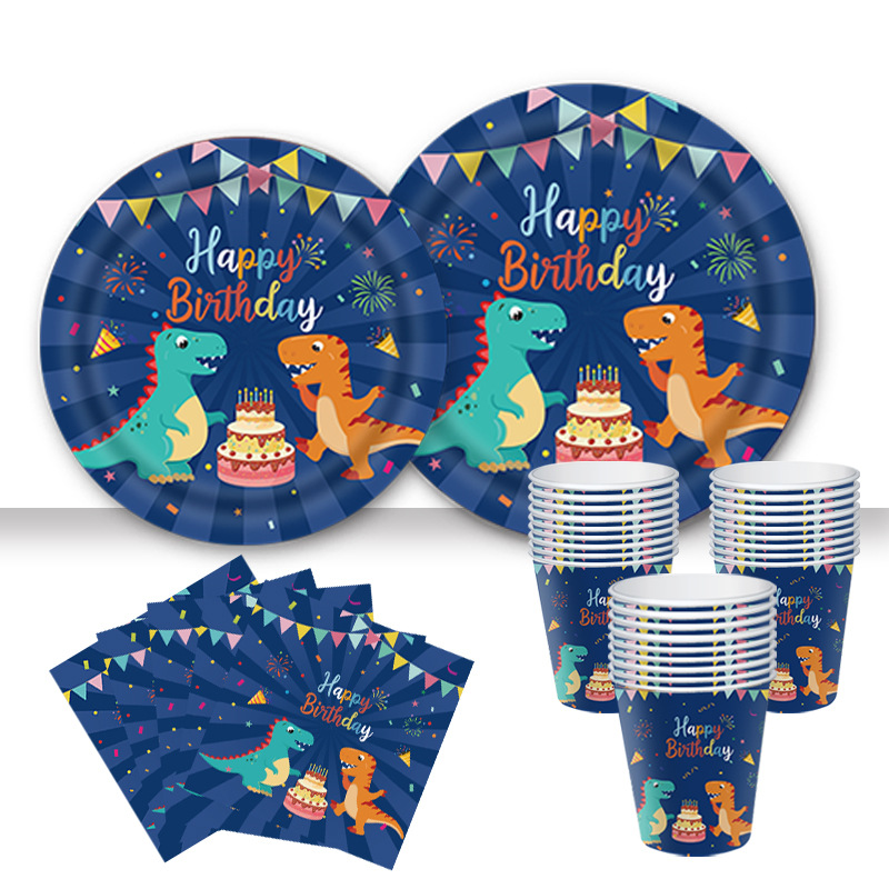 Dinosaur Birthday Party Supplies Tableware 生日派对装扮用品