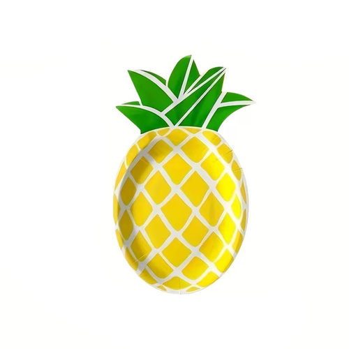 20个菠萝凤梨一次性纸盘 Pineapple Paper Plates Party Supplies
