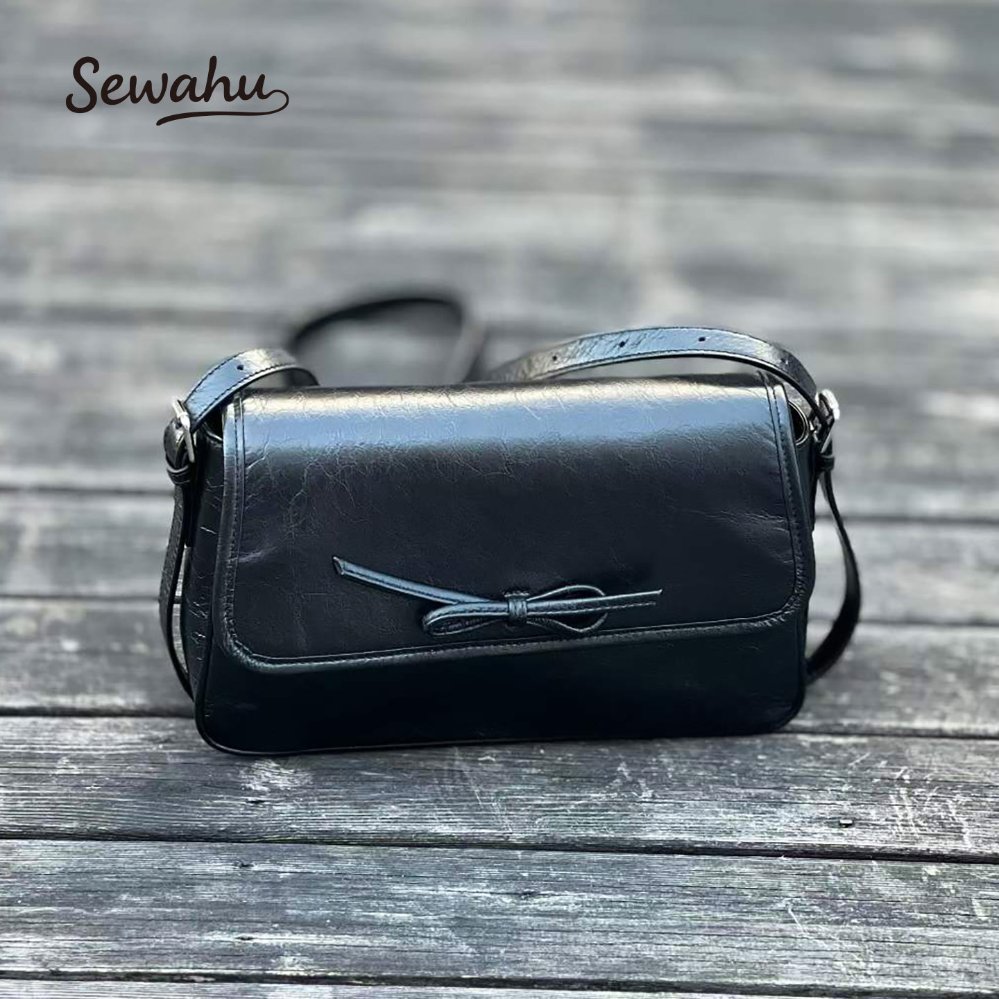 SEWAHU吴宣仪同款蝴蝶结腋下包