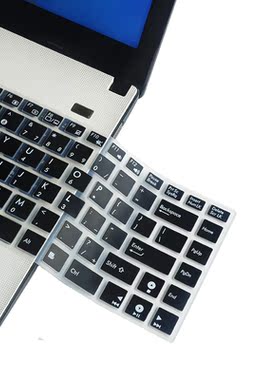 适用华硕A40笔记本D451键盘膜F402笔记本Pro8FJ保护Q400防尘VM400