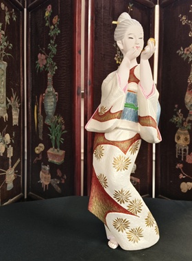 美洋阳海外日本回流日本博多人形博多娃娃日式传统人偶摆件myy300