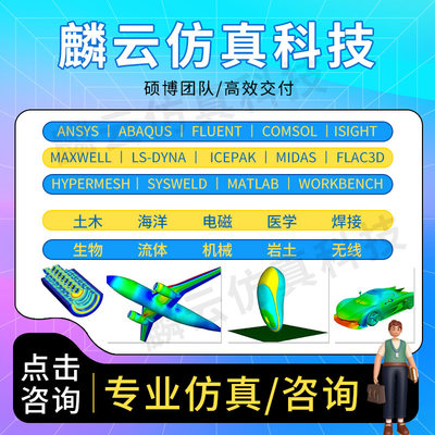 代做ANSYS/ABAQUS/isight/workbench模拟comsol/adams/Fluent仿真