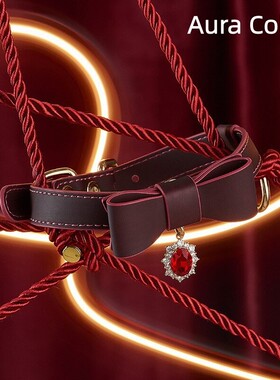 Aura Collar高端轻奢温变色宝石吊坠项圈choker女颈饰情侣牵引绳