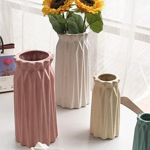 微瑕北欧陶瓷现代创意简约菱形装 外贸订单 居家花瓶 Garden Annie