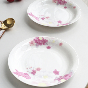 花语陶瓷7英寸菜盘水果盘下午茶点心盘 中式 Annie Garden大厂订单