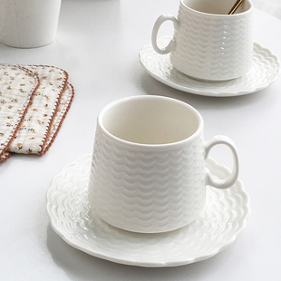 北欧小清新陶瓷咖啡杯碟套装 外贸订单 轻奢下午茶 Garden Annie