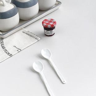 ins风手捏不规则薄款 外贸订单 陶瓷咖啡勺家用小勺 Garden Annie