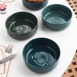 韩国ins风高级感纯色陶瓷釉下彩饭汤菜碗 外贸订单 Annie Garden