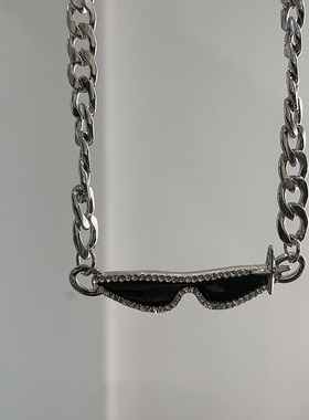 钛钢欧美个性嘻哈蹦迪网红锁骨链