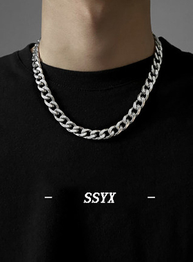 情侣钛钢ins欧美配饰粗链子