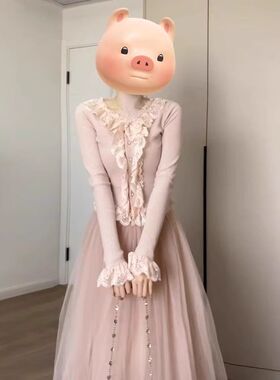 2025新款早秋穿搭一整套连衣裙子女秋小个子法式气质仙女长裙套装