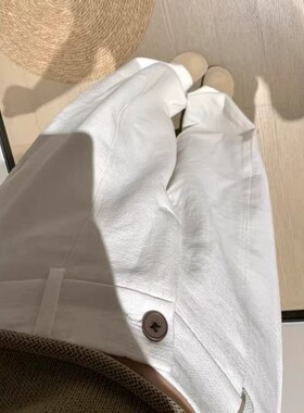 2026年春季新款白色阔腿裤女夏薄款高腰宽松垂感拖地裤子直筒裤子