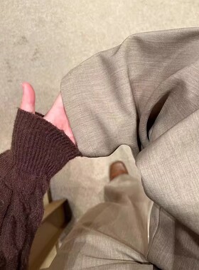 慵懒风松弛感chic休闲裤女2026年春新款时尚洋气设计感直筒阔腿裤