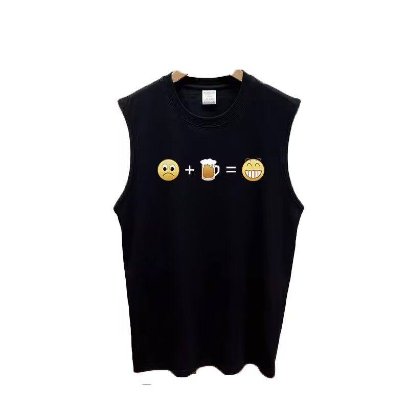 2026夏季新品青少年港风潮流无袖短袖流行简约百搭背心坎肩,男装,背心,淘宝优惠券,粉丝福利购,淘宝优惠卷