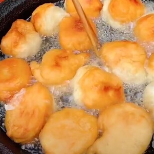 河南特产滑县小吃面托油馍头面泡子老鸹头菜丸子早餐速食现炸现卖