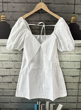 小个子女装白色裙子连衣裙女小个子修身女装裙子A451