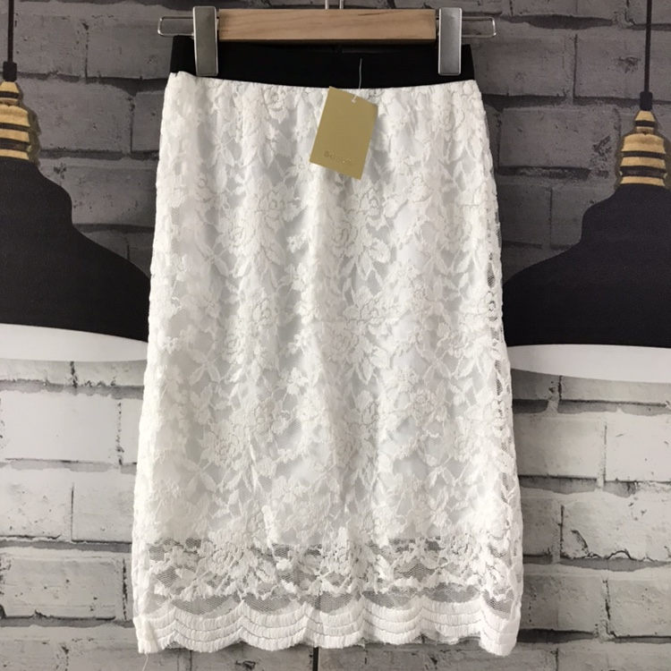 腰围56-68臀围78-86裙长55弹力蕾丝包臀裙半身裙E511