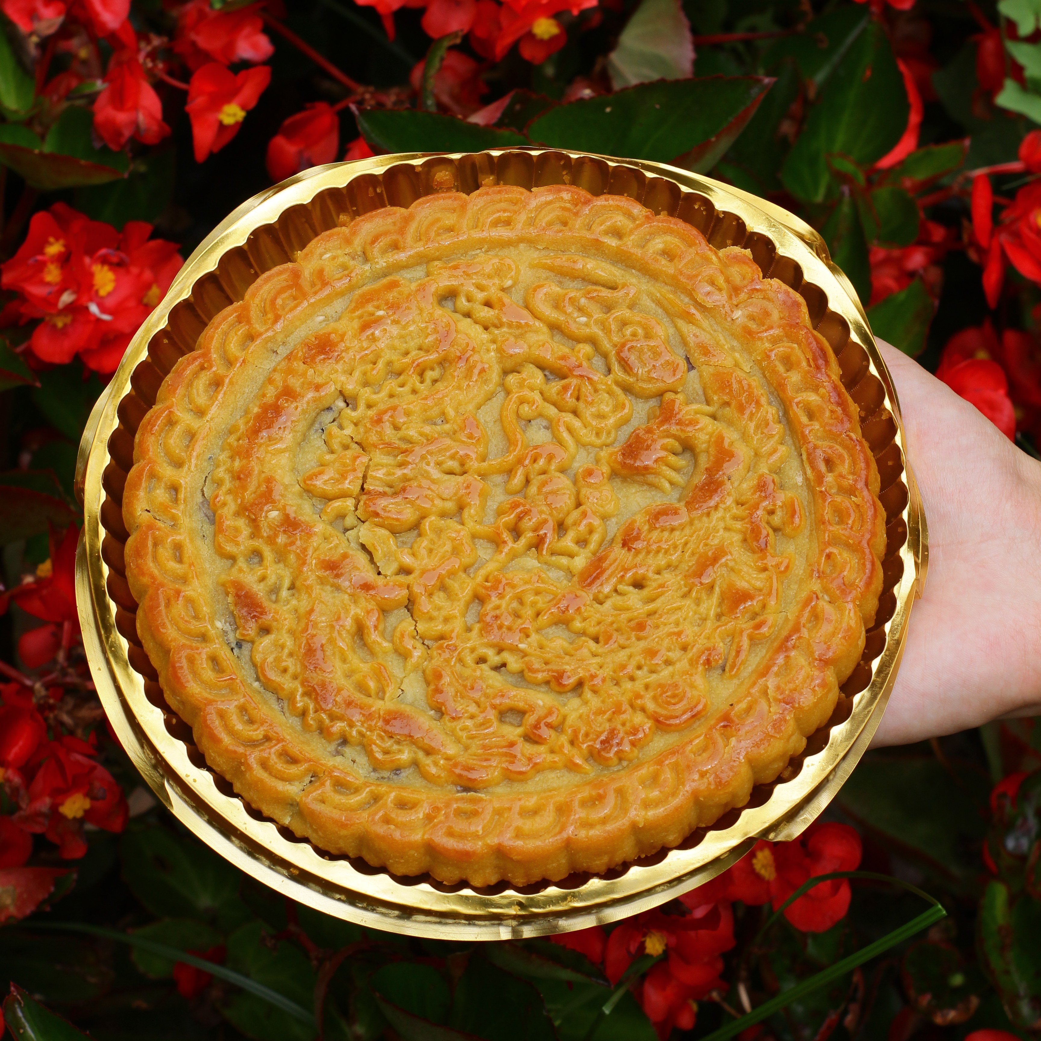 古蔺传统龙纹月饼大月饼中秋节礼品装美味糕点多种口味选择
