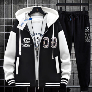 春秋季青少年棒球服外套男孩大童潮牌帅气春装初中生学生男装夹克