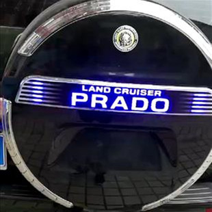 适用于丰田普拉多后备胎罩亮条led灯霸道改装尾门刹车爆闪警示灯