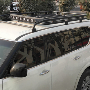 适用于霸道酷路泽途乐行李框专用射灯定制品牌LOGO带线束铁架侧梯