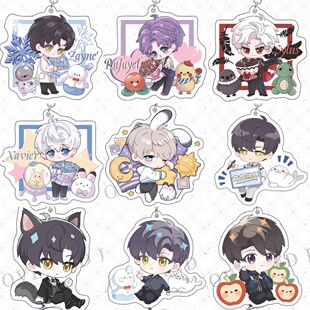 恋与深空钥匙扣夏以昼秦彻祁煜黎深沈星回周边亚克力夹层痛包挂件