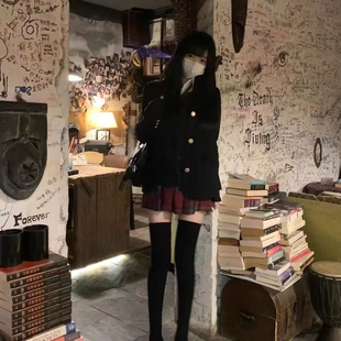 学院风校供感黑色西服女全套 外套秋春季 日系原创JK制服正版 西装